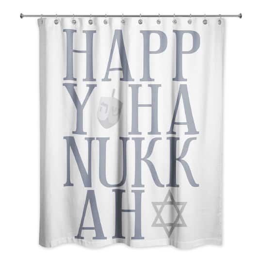 Happy Hanukkah Shower Curtain